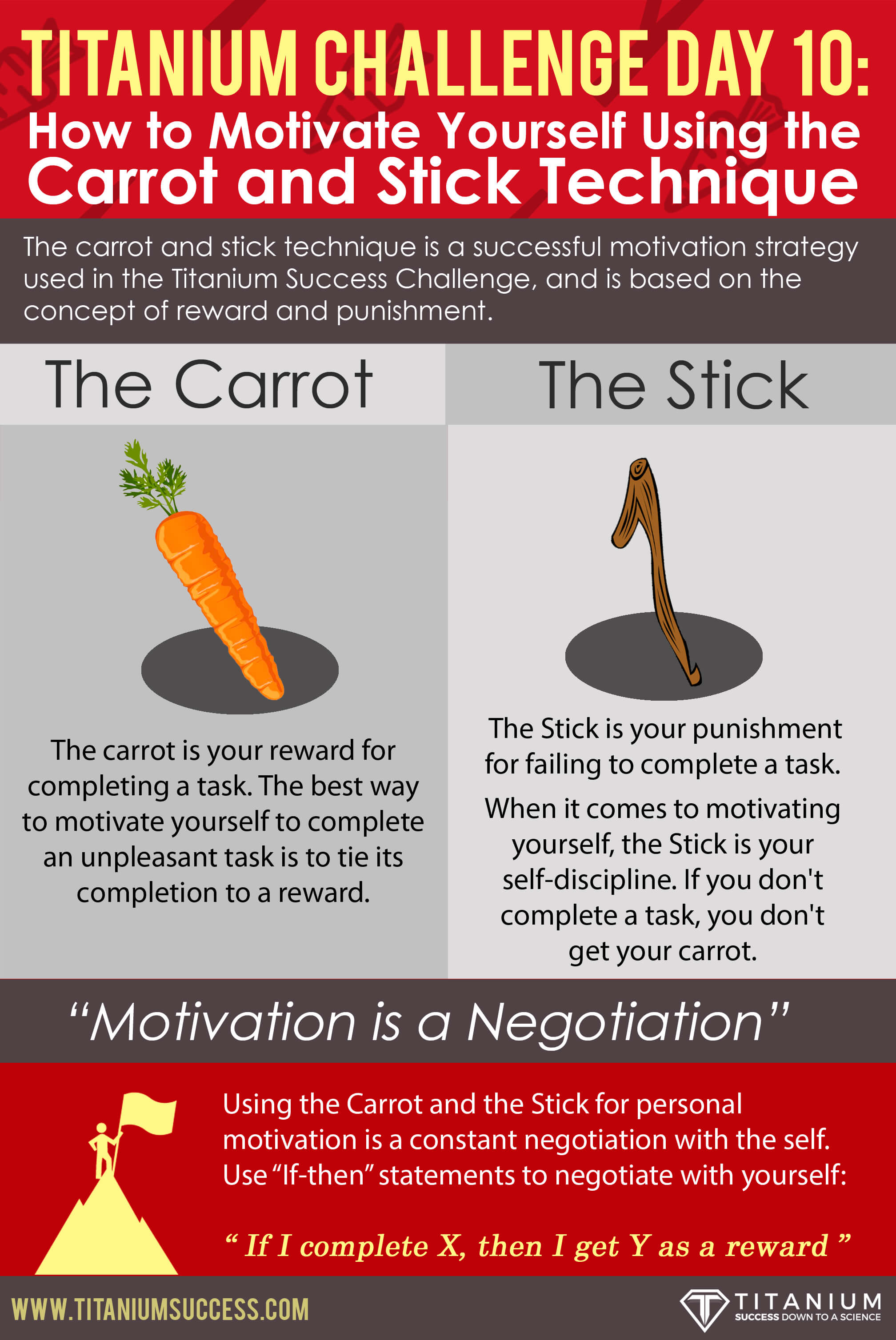 Carrot And Stick Technique Motivation Infographic - Ts